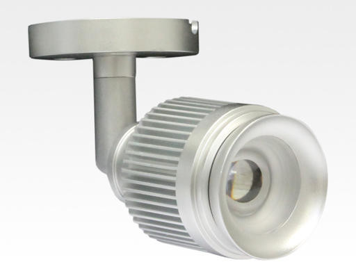 4W LED Fokus Mini Spot mit Halterung silber rund Warm Weiß / 3000K 220lm 230VAC 25-65Grad