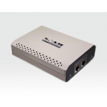 PoE Netzteil 48V/48W für PoE IP Kameras, inkl. Kaltgeräte Kabel / 2x RJ45 (Data/PoE), 1x 230VAC Eingang