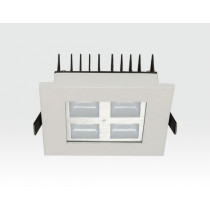 4W LED Einbau Downlight weiß quadratisch Warm Weiß / 2700-3200K 260lm 230VAC IP40 120Grad