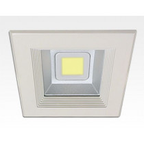 30W LED Einbau Downlight weiß quadratisch Warm Weiß / 2700-3200K 1800lm 230VAC IP44 120Grad