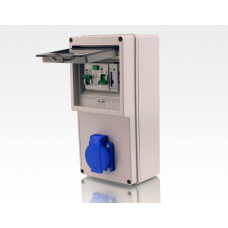 Wandstromverteiler Leitungsschutzschalter Stromzähler 6A / fertig verdrahtet BxHxT 125x250x125mm