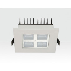 4W LED Einbau Downlight weiß quadratisch Warm Weiß / 2700-3200K 260lm 230VAC IP40 120Grad