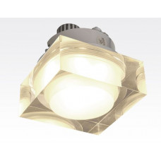 1W LED Einbau Downlight quadratisch dimmbar Warm Weiß / 2700-3200K 90lm 230VAC IP44 110Grad