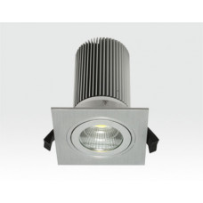 13W LED Einbau Leuchte silber Warm Weiß / IP44 230VAC