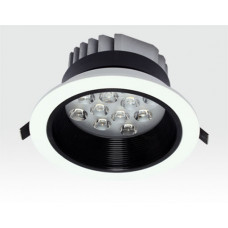12W LED Einbau Spotleuchte weiß rund Warm Weiß / 2700-3200K 780lm 230VAC IP40 120Grad
