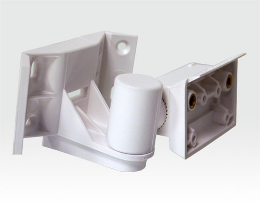 Halter 2 Axen für DG85 und PMD85 Serie weiß / Decken-, Wand- und Eckmontage