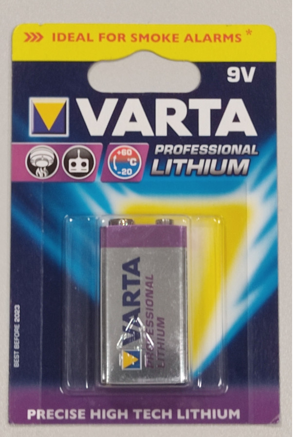 Professsional Lithium 9V Batterie HIGH ENERGY / für FABMPA FAGMPA