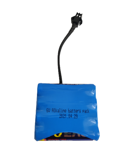 Ersatzbatterie 6V Alkaline 4xAAA SlowFy Buchse mit 6cm Kabel