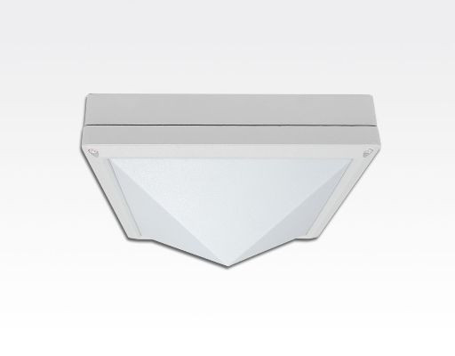 5W LED Wand/Deckenleuchte weiß quadratische Pyramide TageslichtW / 6000-6500K 450lm 230VAC IP65 120Grad