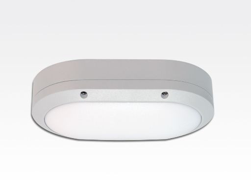5W LED Wand/Deckenleuchte weiss oval Tageslicht Weiß / 6000-6500K 225lm 230VAC IP54 120Grad