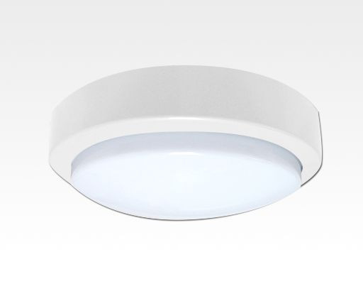 10W LED Wand/Deckenleuchte weiss rund Tageslicht Weiß / 6000-6500K 450lm 230VAC IP65 120Grad