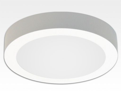 18W LED Aufbauleuchte weiß rund dimmbar Neutral Weiß / 4200-4700K 1530lm 230VAC IP40 110Grad