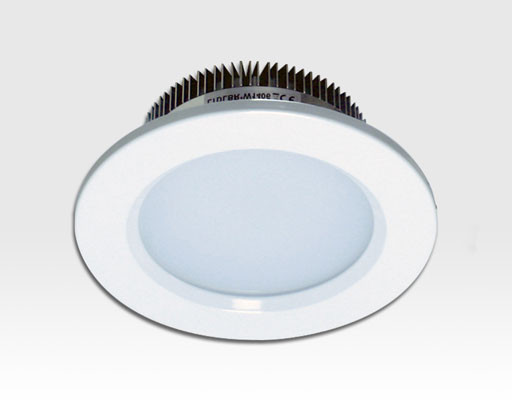 6W LED Einbau Downlight weiß rund Warm Weiss / 2700-3200K 504lm 230VAC 120Grad