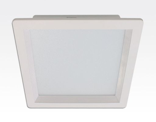 18W LED Einbau Downlight weiß quadratisch dimmbar Warm Weiß / 2700-3200K 1800lm 230VAC IP43 120Grad
