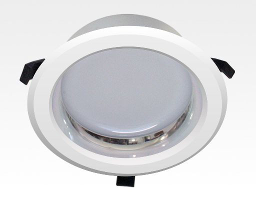 20W LED Einbau Downlight weiß rund Neutral Weiß / 4000-4500K 1600lm 230VAC IP44 120Grad