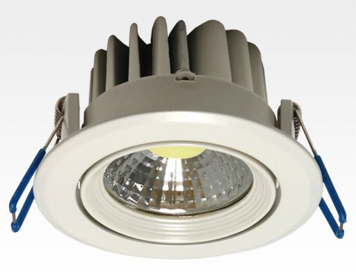 3W LED Einbau Downlight weiß rund Warm Weiß / 2700-3200K 180lm 230VAC IP44 120Grad