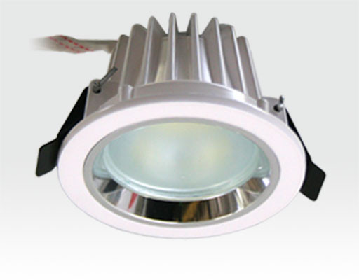 3W LED Einbau Downlight weiß rund Warm Weiß / 2700-3200K 180lm 230VAC IP44 120Grad