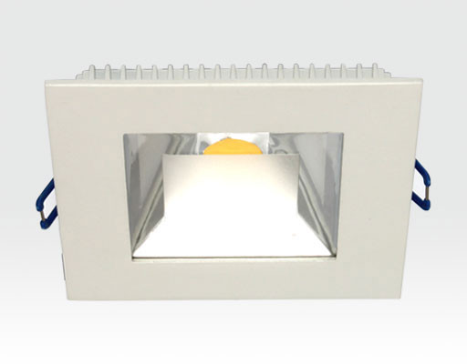 ABVERKAUF 5W LED Einbau Downlight weiß quadratisch Warm Weiß / 2700-3200K 325lm 230VAC IP40 120Grad
