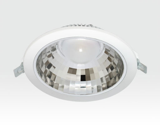 9W LED Einbau Downlight weiß rund Warm Weiß / 2700-3200K 585lm 230VAC IP40 120Grad