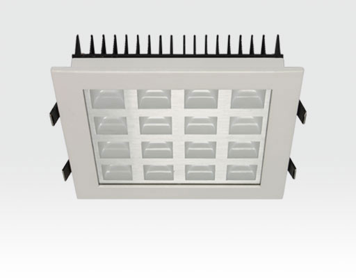 16W LED Einbau Downlight weiß quadratisch Warm Weiß / 2700-3200K 1040lm 230VAC IP40 120Grad
