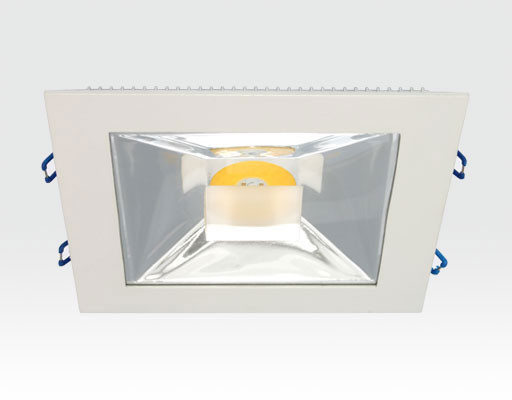 15W LED Einbau Downlight weiß quadratisch Warm Weiß / 2700-3200K 975lm 230VAC IP40 120Grad