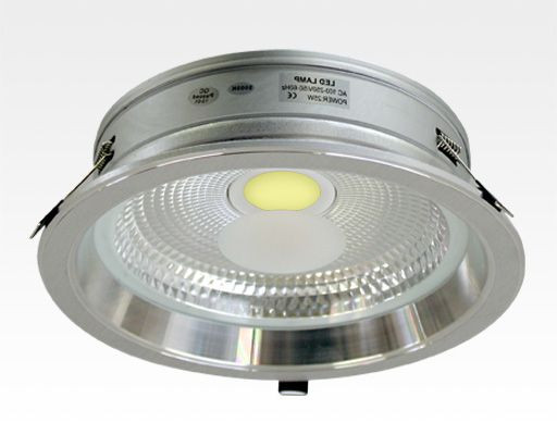 18W LED Einbau Downlight silber rund Warm Weiss / 2700-3200K 1170lm 230VAC IP40 120Grad