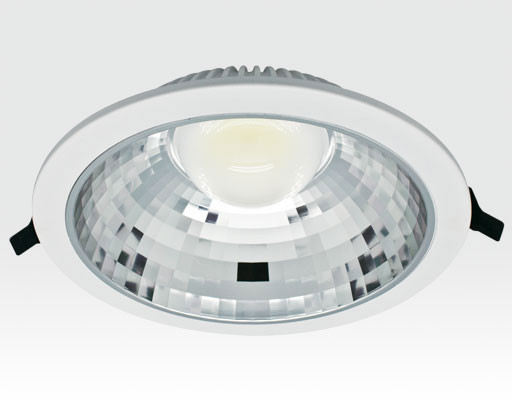 15W LED Einbau Downlight weiß rund Warm Weiß / 2700-3200K 975lm 230VAC IP40 120Grad -Ausstellungsstück mit kleinen Schönheitsfehlern
