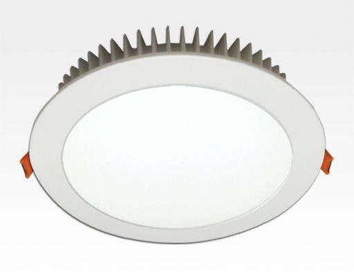 24W LED Einbau Downlight weiß rund Warm Weiss / 2700-3200K 2160lm 230VAC IP44 120Grad