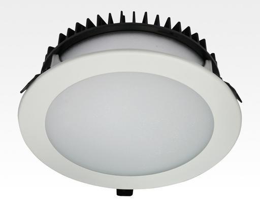 30W LED Einbau Downlight weiß rund dimmbar Warm Weiss / 2700-3200K 2100lm 230VAC IP40 120Grad