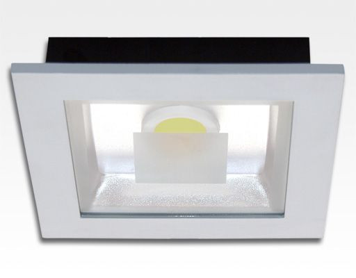 18W LED Einbau Downlight weiß quadratisch Warm Weiß / 2700-3200K 1170lm 230VAC IP40 120Grad