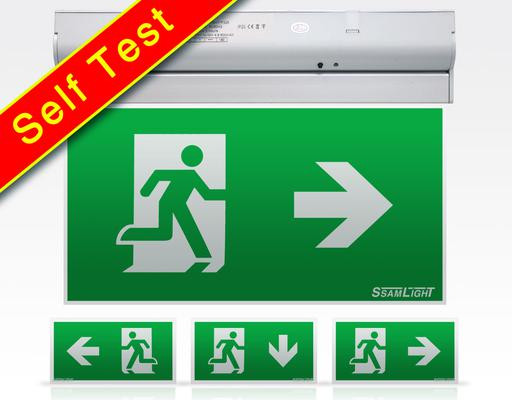 LED Fluchtwegleuchte ohne Piktogramm mit Selbsttest - 24m / EN60598-1 2-22A 16LEDs > 3h 2,8W