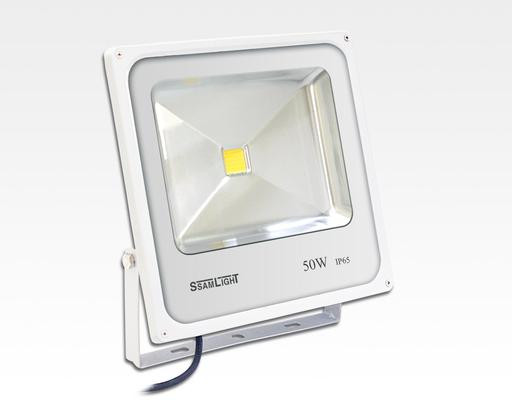 50W LED Strahler Warm Weiß 120Grad Verkehrsweiß / 2700-3200 K 3764lm IP65 230VAC -Ausstellungsstück mit kleinen Schönheitsfehlern