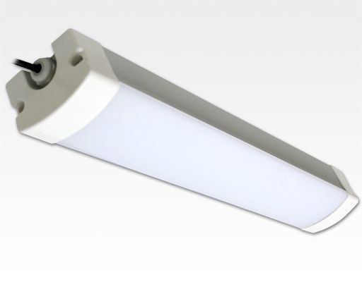 40W LED Feuchtraum Wannenleuchte Alu Neutral Weiß / IP65 230VAC 1200mm