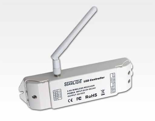 3 Kanal Wireless Receiver für RGB / für 5-24VDC, max. 5A x 3CH