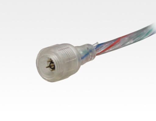 Anschlusskabel IP67 Easy Stecker RGB 4-polig für LTRLOS*RGBxxx / 15cm male und 1 offenes Ende