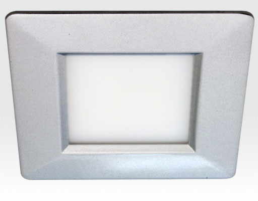 5W LED Paneel silber quadratisch Warm Weiss 350lm 120Grad / 2700-3200K 110x110mm 230VAC