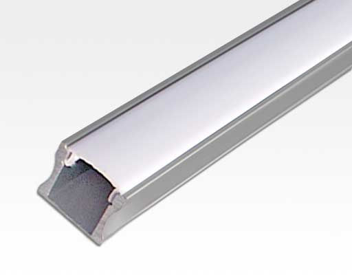 Aluminium Profil 1 m / für LED Lichtbänder max. 12.2x15