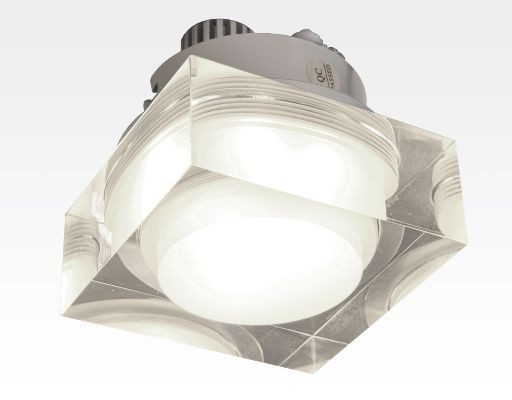 1W LED Einbau Downlight quadratisch dimmbar Neutral Weiß / 4000-4500K 100lm 230VAC IP44 110Grad
