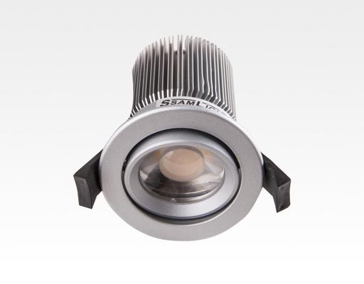 10W LED Spot silber klar Neutral Weiß dimmbar / 650lm IP44 230VAC
