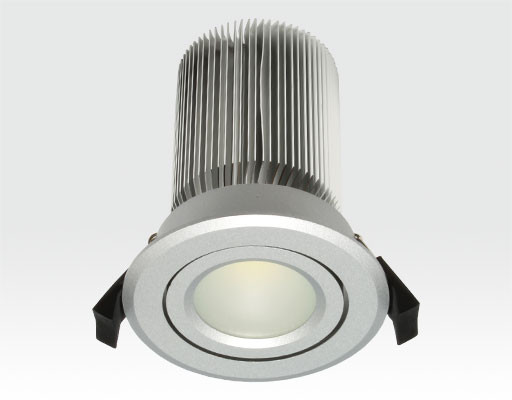 15W LED Spot silber frosted Neutral Weiß / 750lm IP44 230VAC