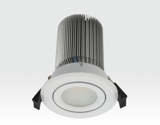 15W LED Spot silber frosted Warm Weiß / 750lm IP44 230VAC