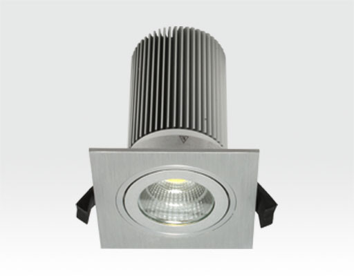 13W LED Einbau Leuchte silber Warm Weiß / IP44 230VAC