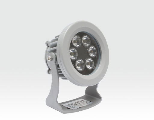 6W LED Strahler rund Neutral Weiß / 4000-4500K 480lm 230VAC IP65 60Grad