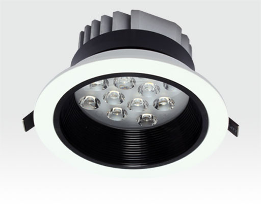 12W LED Einbau Spotleuchte weiß rund Warm Weiß / 2700-3200K 780lm 230VAC IP40 120Grad