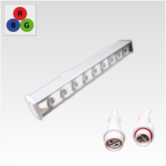 9W IP65 LED Wall Washer Fassadenstrahler RGB / 24VDC 500mm 120° dimmbar