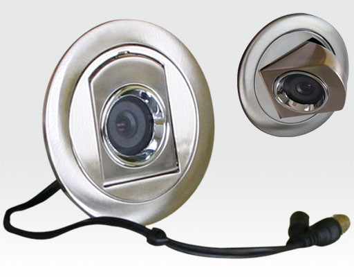 1/3" SONY CCD Kamera Spotdesign Deckeneinbau chrom / 600TVL 0.4Lux f3.6mm