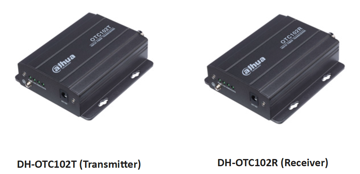 Koax HD-CVI -> Glasfaser Transmitter / Dahua OTC102T + OTC102R