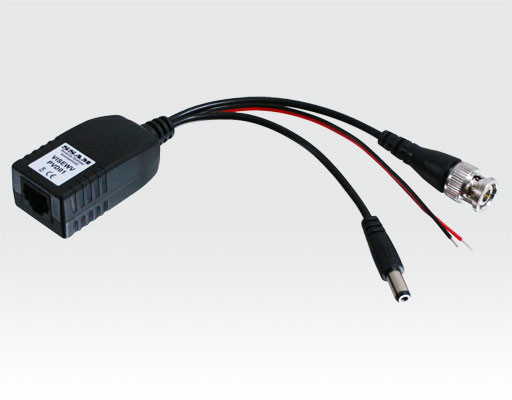 BALUN- Übertrager für Video/Spannung/Data über CAT5/RJ45 / flexible Video/DC/Data Verbindung