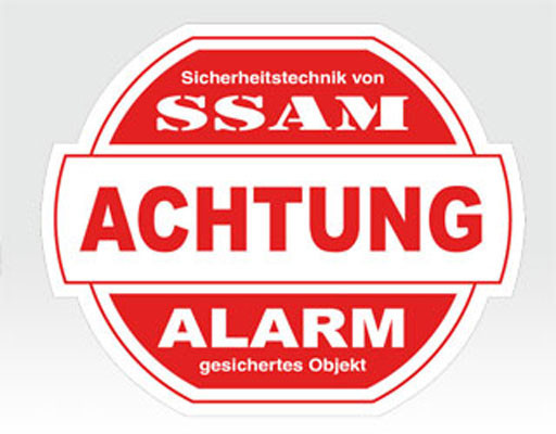 Alarm-Sticker groß