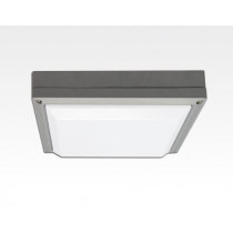 13W LED Wand/Deckenleuchte grau quadratisch Tageslicht Weiß / 6000-6500K 560lm 230VAC IP54 120Grad